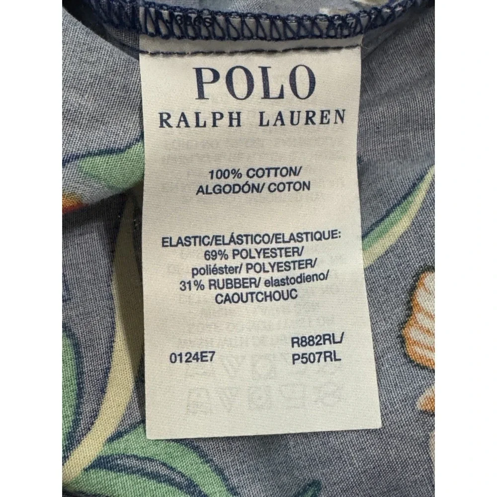 Polo Ralph Lauren Men's Shorts Large Nautical Polo Bear Sharks Fish Graphic